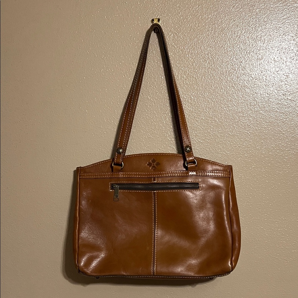 Patricia Nash Tan Leather Shoulder Bag
